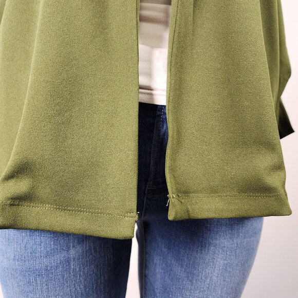 Andree Green Collared Open Blazer Jacket Size 1X - Picture 4 of 10